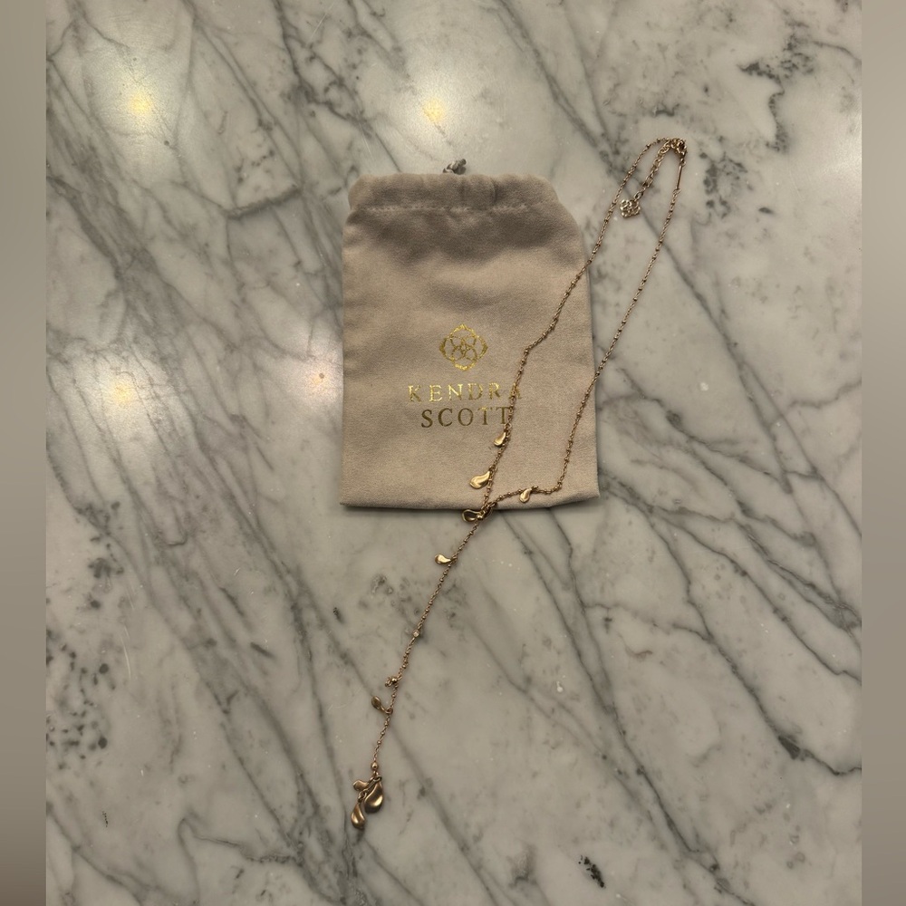 Kendra Scott Rose Gold Y Necklace